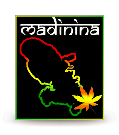 Martinique - Madinina - Logo Plaque Immatriculation® - Autocollant DIY