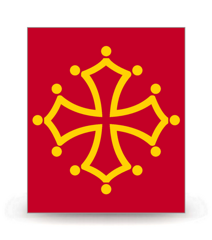 Midi-Pyrénées - Drapeau Ajusté