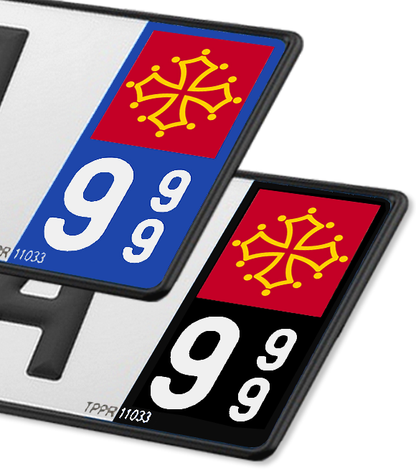 Midi-Pyrénées - Drapeau Ajusté