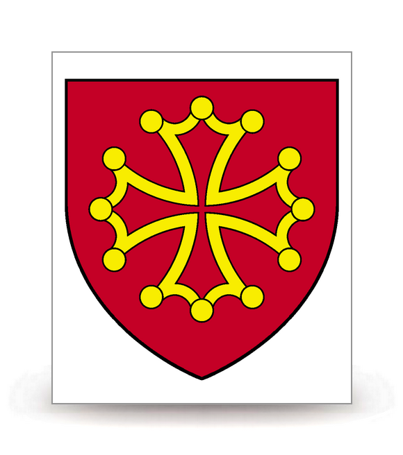 Midi-Pyrénées - Blason - Autocollant plaque immatriculation®