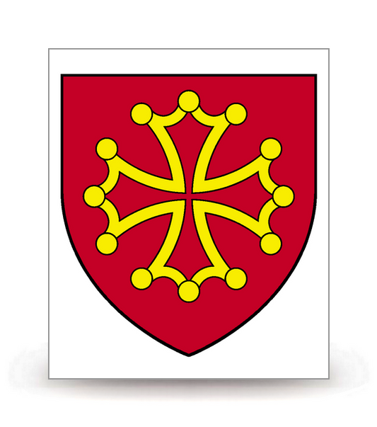 Midi-Pyrénées - Blason - Autocollant plaque immatriculation®