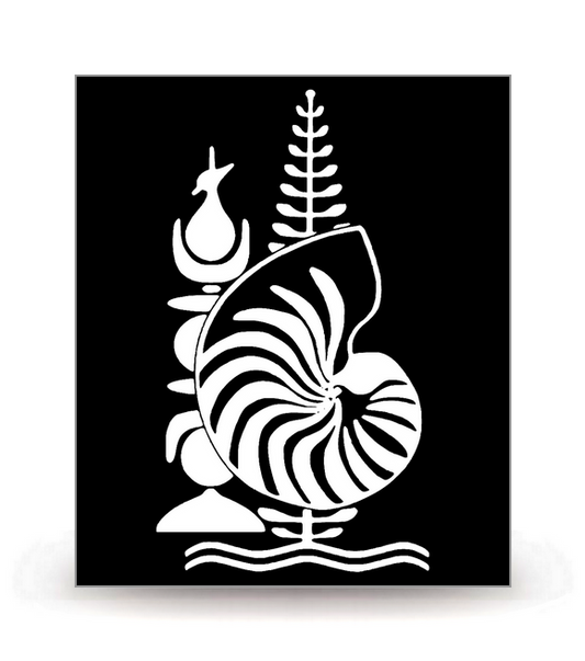 Nouvelle-Calédonie - Armoiries 2009 Blanc FN - Autocollant plaque immatriculation® DIY