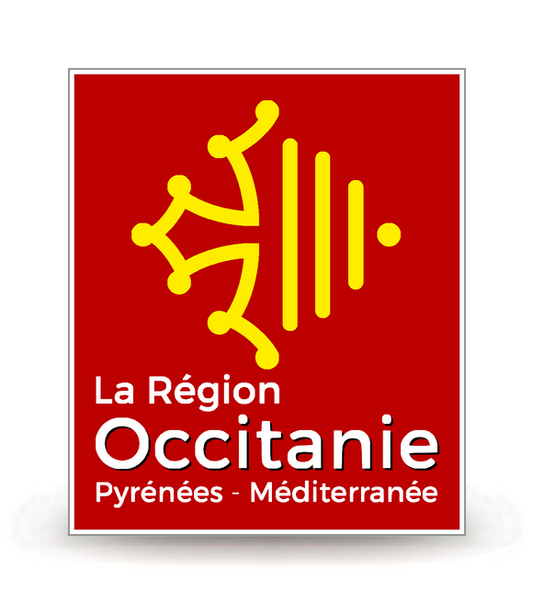 Occitanie - LogoType 2017 - Logo Plaque Immatriculation® - Autocollant DIY