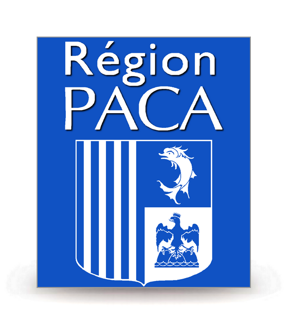 PACA - LogoType 2009 Blanc - Autocollant plaque immatriculation®