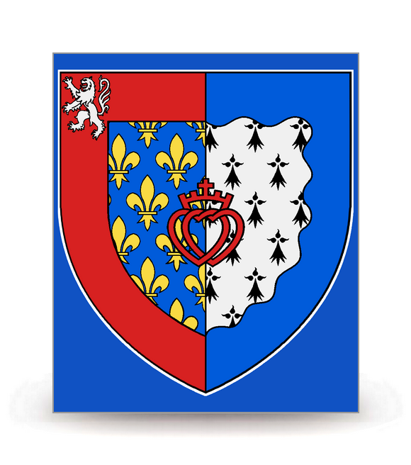 Pays de la Loire - Blason 2020-FB - Autocollant plaque immatriculation®