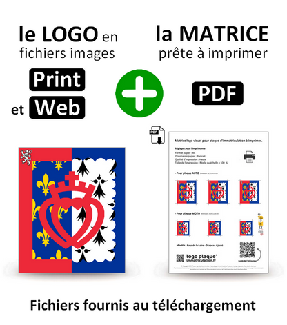Pays de la Loire - Drapeau Ajusté