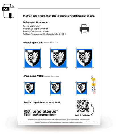 Pays de la Loire - Coat of Arms 2020 BK-FB
