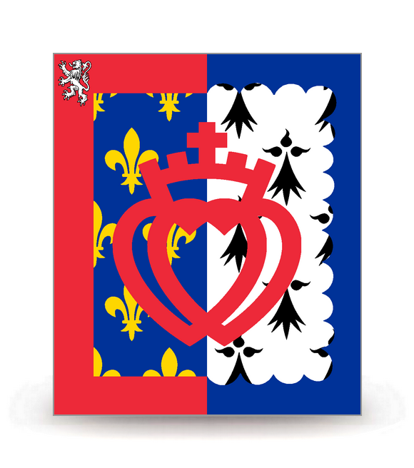 Pays de la Loire - Drapeau Ajusté