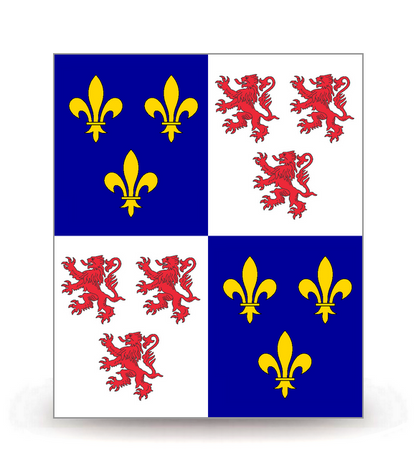 Picardie - Drapeau Ajusté - Autocollant plaque immatriculation®