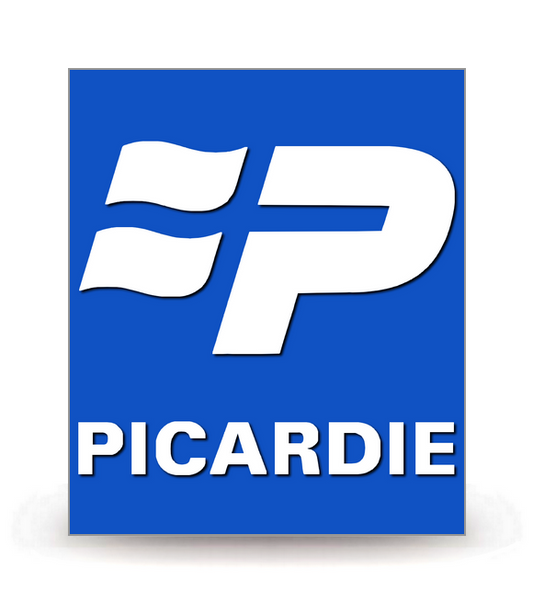 Picardie - LogoType 2009 - Autocollant plaque immatriculation®