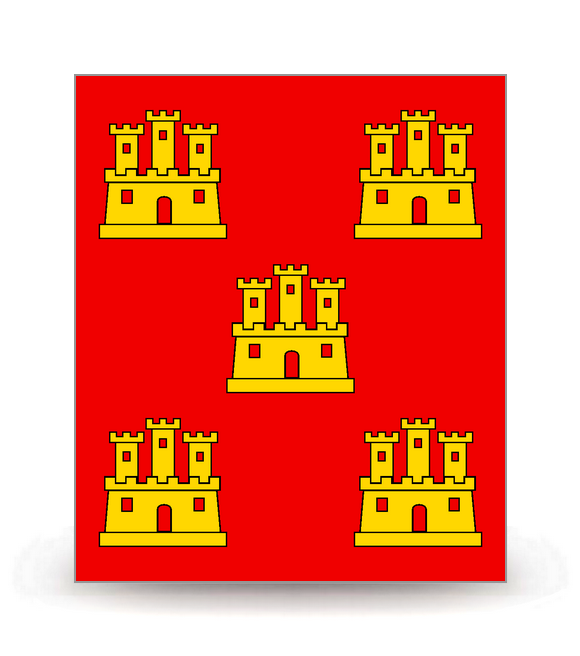 Poitou-Charentes - Drapeau Ajusté - Autocollant plaque immatriculation®