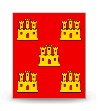 Poitou-Charentes - Drapeau Ajusté - Autocollant plaque immatriculation®