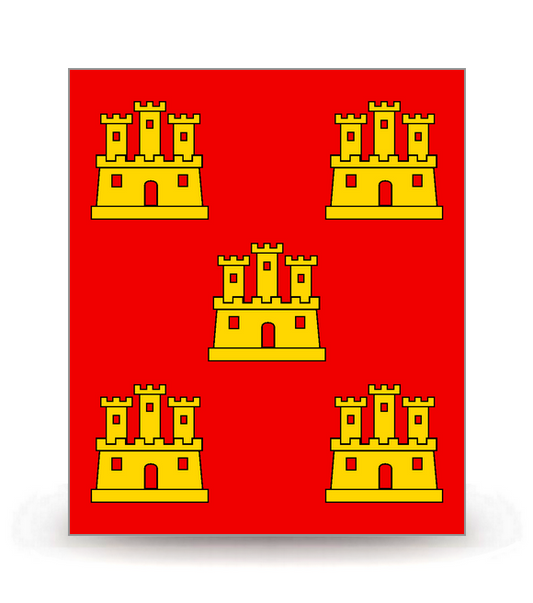 Poitou-Charentes - Drapeau Ajusté - Autocollant plaque immatriculation®