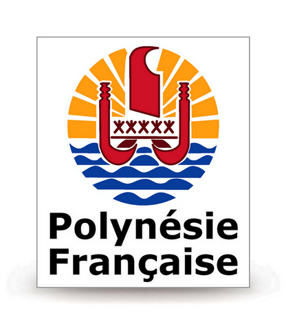 Polynésie Française - Collectivité - Autocollant plaque immatriculation®
