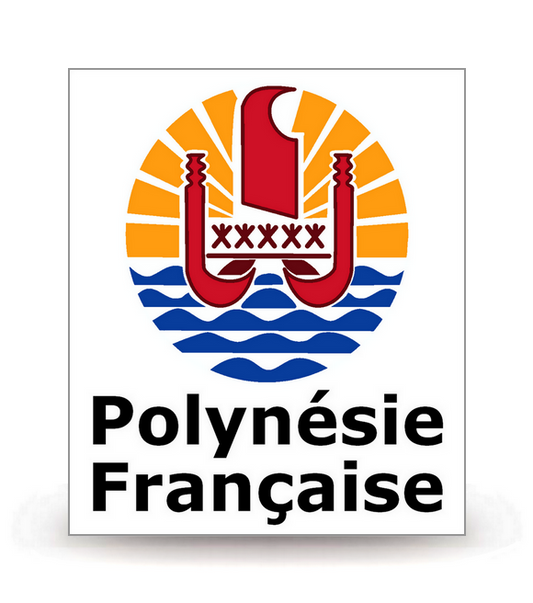 Polynésie Française - Collectivité - Autocollant plaque immatriculation®