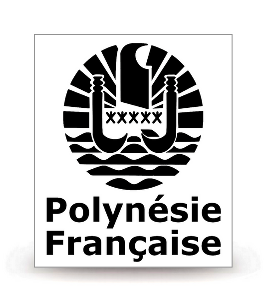 Polynésie Française - Collectivité BK - Autocollant plaque immatriculation®