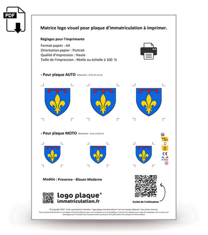 Provence - Blason Moderne