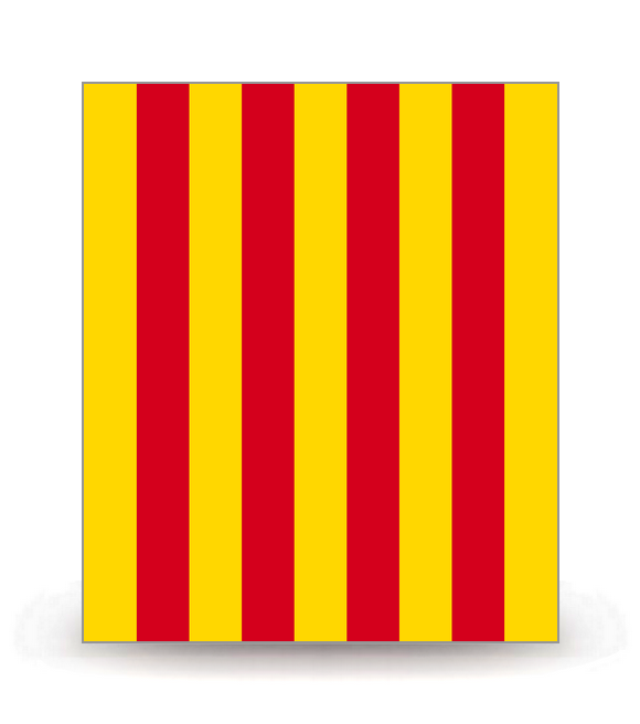 Provence - Drapeau Ancien Ajusté - Autocollant plaque immatriculation®