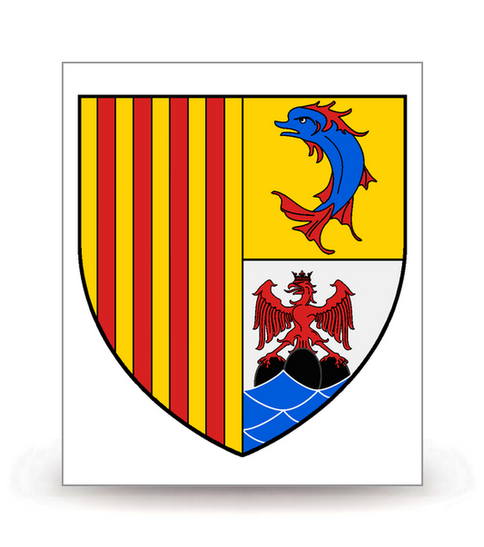 Région Sud - Blason - Autocollant plaque immatriculation®
