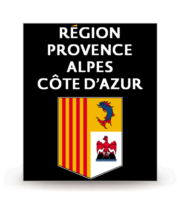 Région Sud - LogoType 2019 FN - Logo Plaque Immatriculation® - Autocollant DIY