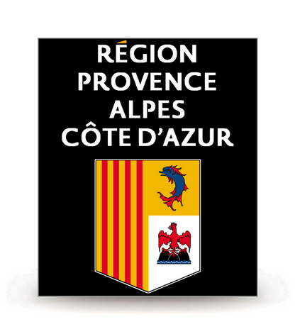 Région Sud - LogoType 2019 FN - Logo Plaque Immatriculation® - Autocollant DIY