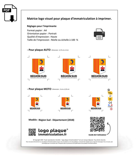 Région Sud - Département (2018)