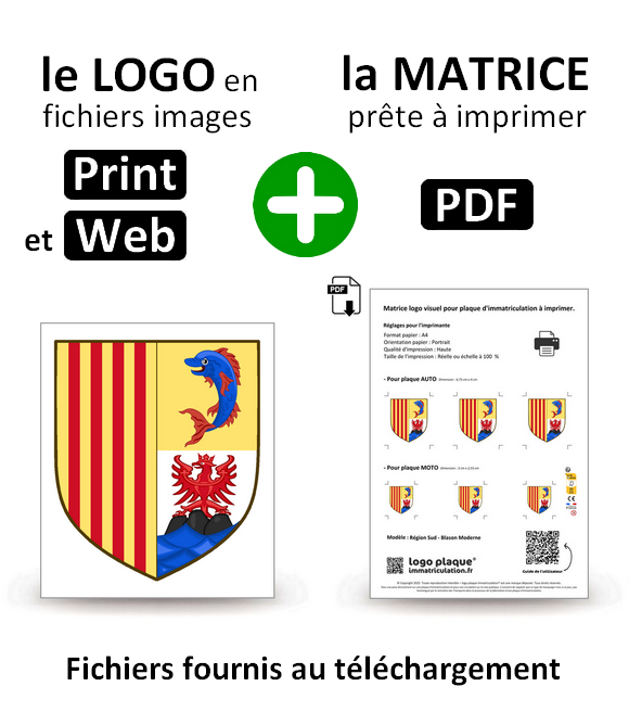 Région Sud - Blason Moderne