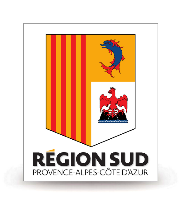 Région Sud - Département (2018) - Autocollant plaque immatriculation®