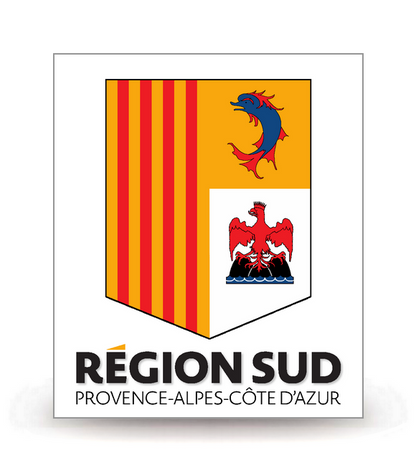 Région Sud - Département (2018) - Autocollant plaque immatriculation®
