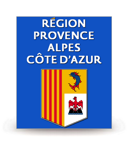Région Sud - LogoType 2019 - Autocollant plaque immatriculation®
