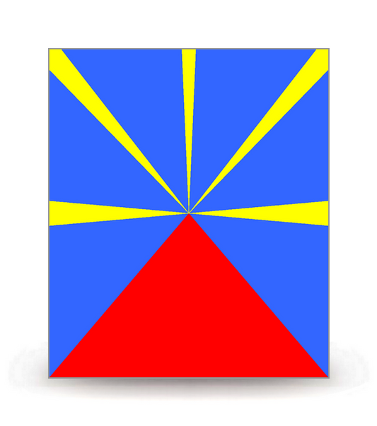 Réunion - Drapeau Ajusté