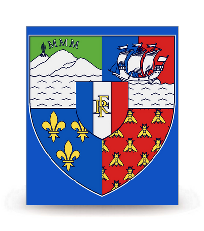 Réunion - Blason FB -  Autocollant plaque immatriculation®