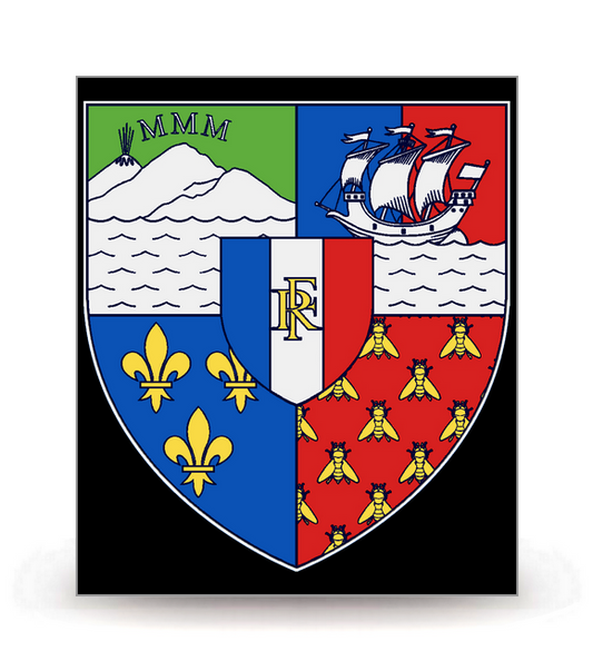 Réunion - Blason FN - Autocollant plaque immatriculation®
