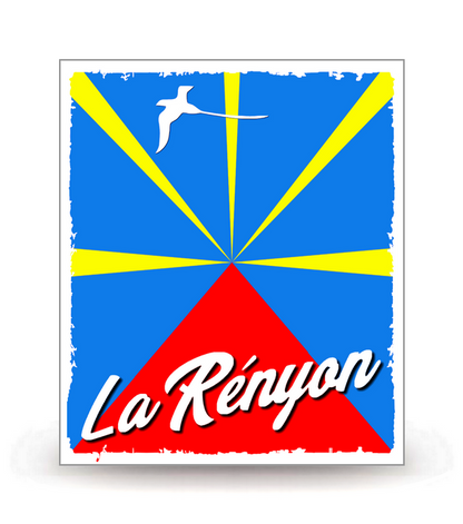 Réunion - Rényon - Autocollant plaque immatriculation®