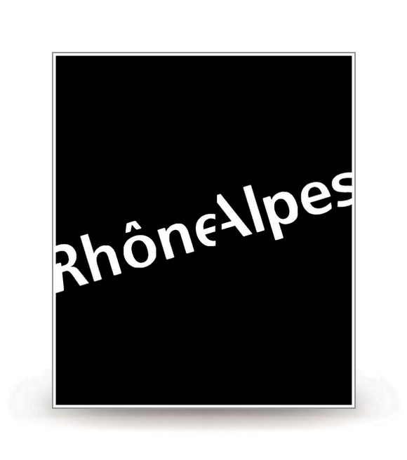 Rhône-Alpes - LogoType 2009 BK - Autocollant plaque immatriculation®