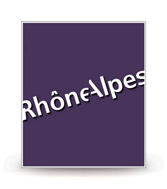 Rhône-Alpes - LogoType 2009 - Autocollant plaque immatriculation®