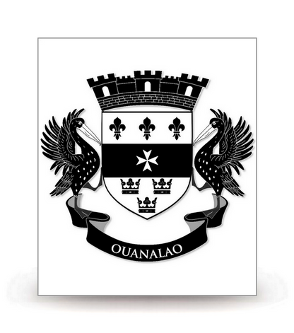 Saint-Barthélemy-Armoiries 2014-BK - Autocollant plaque immatriculation®