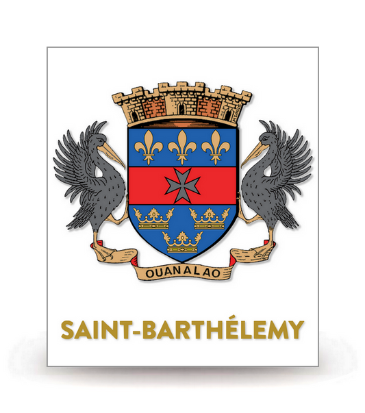 Saint-Barthélemy - Collectivité 2022 - Autocollant plaque immatriculation®