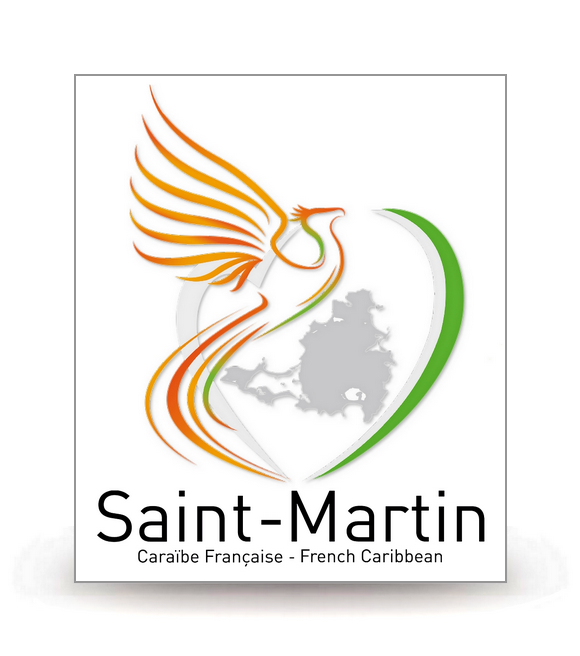 Saint-Martin - Collectivité 2023 - Autocollant plaque immatriculation®