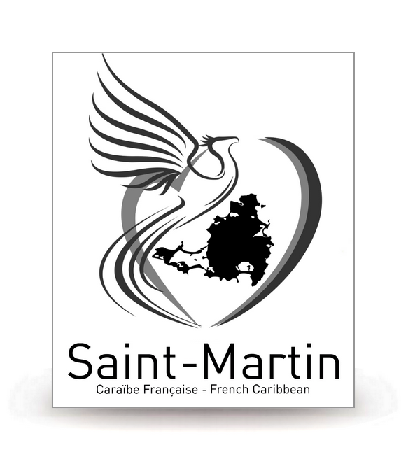 Saint-Martin - Collectivité 2023 BK - Autocollant plaque immatriculation®