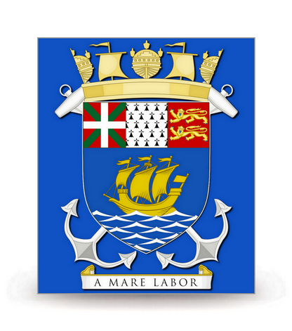 Saint-Pierre et Miquelon - Armoiries 2021 FB - Autocollant plaque immatriculation®