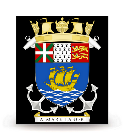 Saint-Pierre et Miquelon - Armoiries 2021 FN - Autocollant plaque immatriculation®