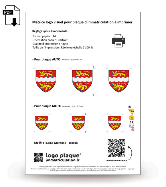76 Seine-Maritime  - Blason