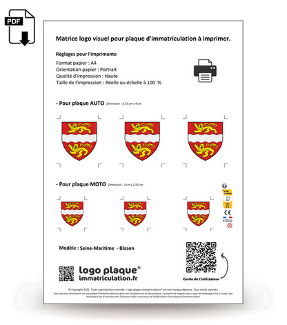 76 Seine-Maritime  - Blason