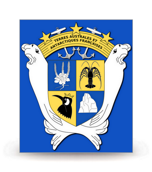 TAAF - Armoiries 2021 FB - Autocollant plaque immatriculation®