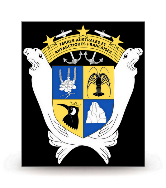 TAAF - Armoiries 2021 FN - Autocollant plaque immatriculation®