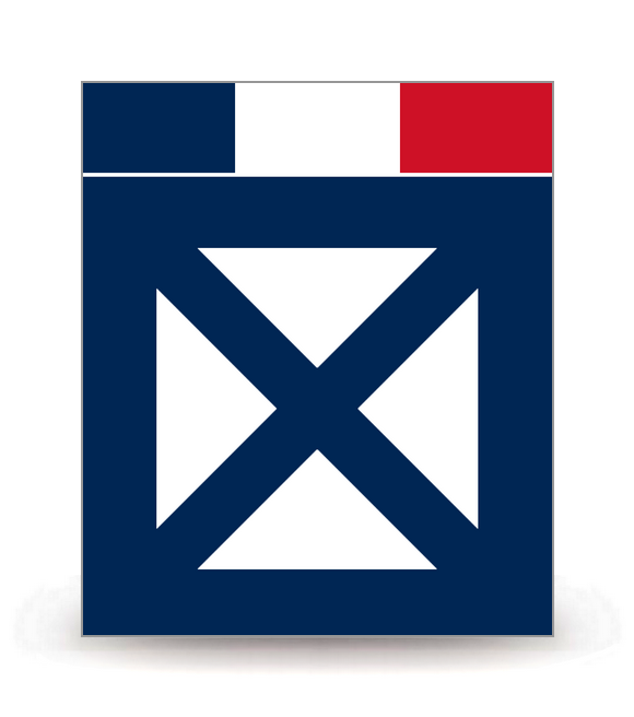 Wallis-et-Futuna - Drapeau Ajusté - Autocollant plaque immatriculation®