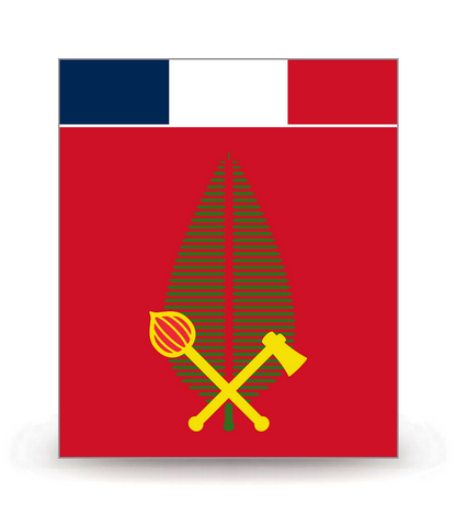 Wallis-et-Futuna - Drapeau Alo Ajusté - Autocollant plaque immatriculation®
